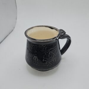 Handcrafted Mug Egypt Scene with Snake Handle